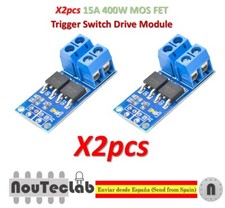 2pcs 15A 400W MOS FET Trigger Switch Drive Module PWM Regulator Control Panel
