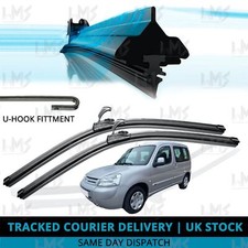 For Citroen Berlingo 1996-08 Front Windscreen 22" 22" Flat Aero Wiper Blades Set
