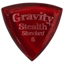 GRAVITY Stealth Standard Triangle 0.60mm PMMA GuitarPick