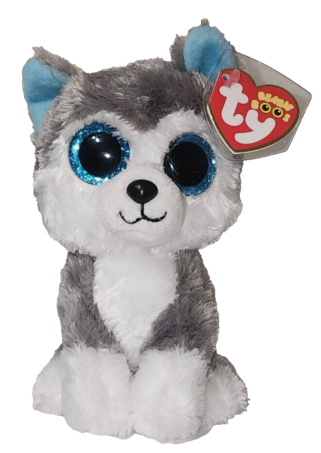 Ty Beanie Boos SLUSH the Husky Dog (Glitter Eyes) 6