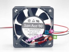 Sanyo 9A0624G420 6025 DC24V 0.13A 6CM 2-Wire Inverter DC Cooling Fan