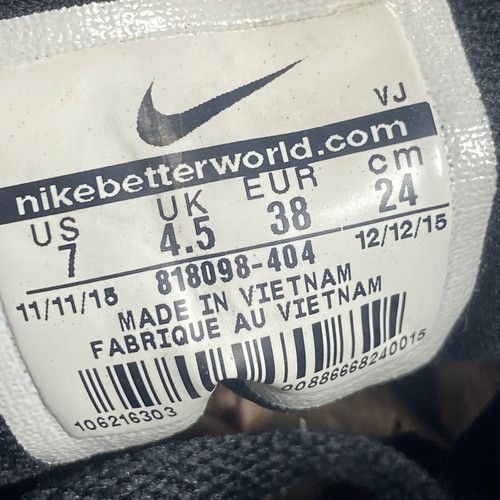 Nike Lunar Tempo 2 donna US 7 UK 4,5 cm 24 nero blu 818098-404 usato - Foto 5 di 11