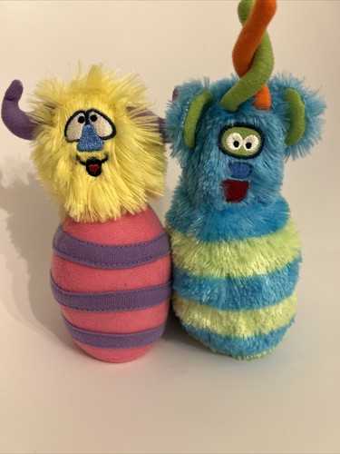 PLUSH BOWLING PINS Monsters Piece Multicolor Silly Toys Melissa & Doug Lot Of 2