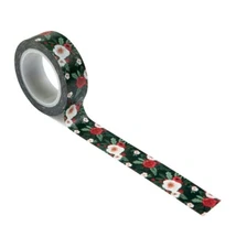 1 Roll of Carta Bella Paper HAPPY CHRISTMAS Washi Tape - Cozy Floral