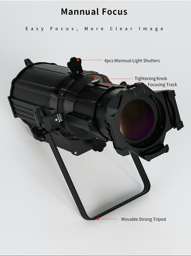 250W LEKO Profile Spotlight RGBW/ Warm+Cool White LED Light Stage Party Wedding - Picture 6 of 30