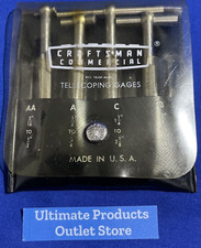 Craftsman Commerical 4pc Telescoping Gauges 5/16" thru 2 1/8" #40203 USA Made