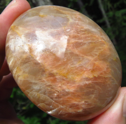 PEACH MOONSTONE BEAUTIFUL POLISHED CRYSTAL PALMSTONE MADAGASCAR *5 - Picture 7 of 9