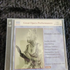 Manon Lescaut Kirsten, Bjorling, Valdegno Metropolitan Opera 1949 LIVE CD SEALED