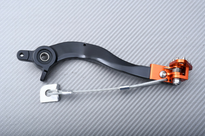 Pédale de Frein Arrière KTM EXC-R 530 en Aluminium Noir pour Moto Enduro 2008