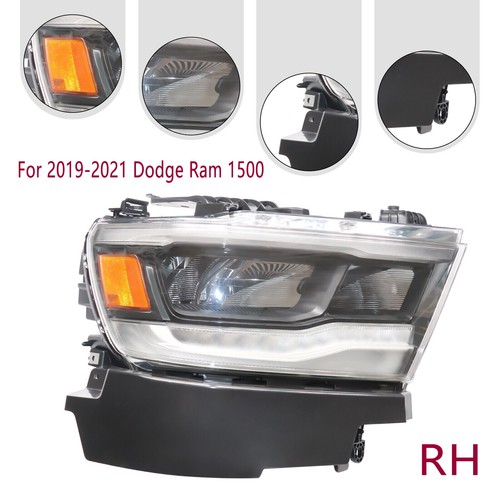 Right Headlight For 2019-2020 2021 Dodge Ram 1500 Passenger Side Led Headlamp - Picture 4 of 17