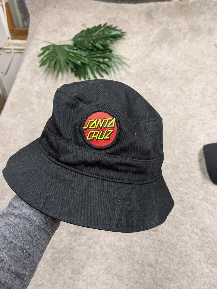 Santa Cruz Sombrero Cubo Skateboarding Negro Skate Surf Talla Única Parche Bordado Foto 2 de 4