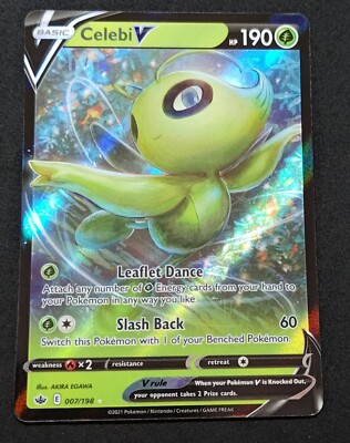Pokemon - Celebi V 007/198 Chilling Reign NM/M Card | eBay Australia