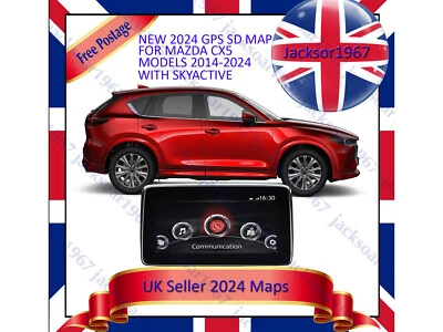 Mazda SD map latest 2024 SKYACTIV navigation CARD UK & Europe