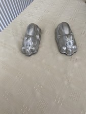 Vintage Aluminium Individual Jelly Blancmange Mould X 6 Disney Pluto Dog .