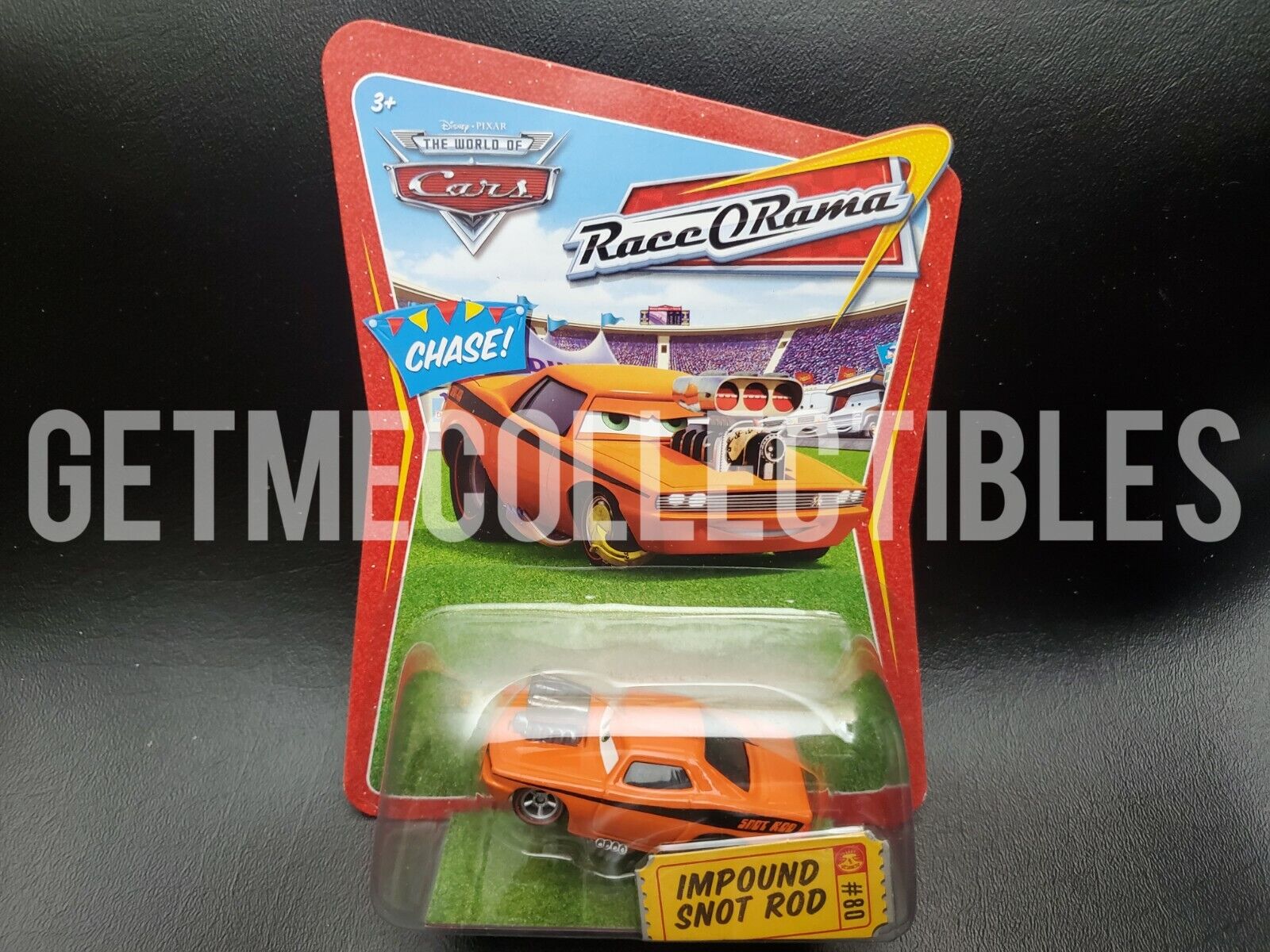 DISNEY PIXAR CARS CHASE IMPOUND SNOT ROD NO CONFETTI ROR SAVE 6% GMC - Picture 2 of 3