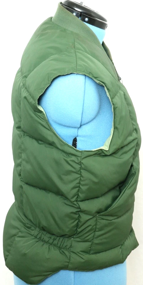 Vtg BNSF Railroad Walls Down Insulated USA Green Quilted Puffer coat Vest Mens M - Image 4 of 4