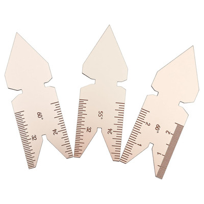 Stainless Steel Center Gauge 3Pc 55°&60° Fishtail Screw Thread Lathe Measuring T