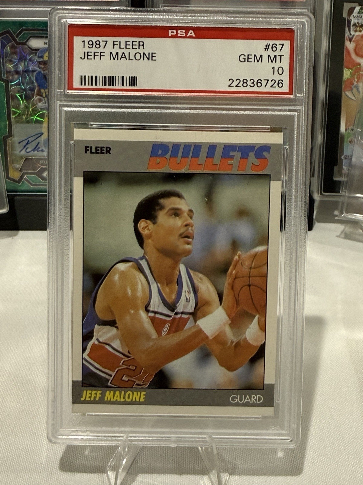 1987-88 Fleer Jeff Malone #67 PSA 10