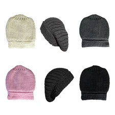 i-Smalls Ladies & Girls Winter Chunky Oversized Slouch Beanie Hat
