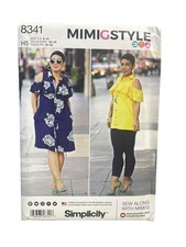 Simplicity 8341 Misses Dress Top Knit Leggings US 6-14 Modern UNCUT