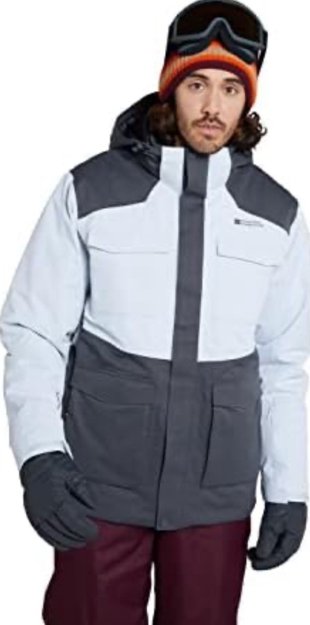 Mountain Warehouse Luna II 2 Hombres Chaqueta de Esquí Impermeable Abrigo de Invierno Talla Pequeña