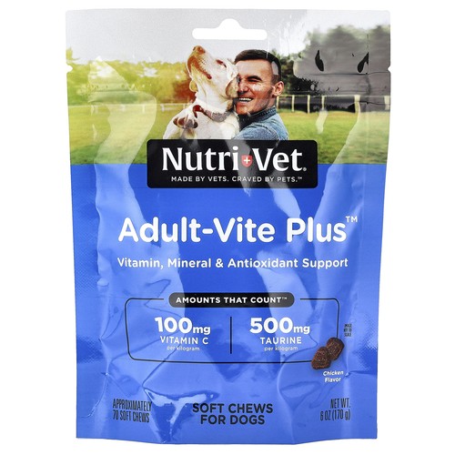 Adult-Vite Plus™, For Dogs, Chicken, 70 Soft Chews, 6 oz (170 g)