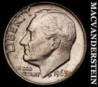 1963-D Silver Roosevelt Dime-Choice Gem BU Lustrous No Reserve #i2879