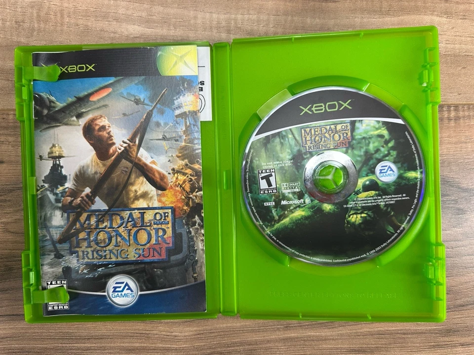 Medal of Honor Rising Sun Original Microsoft Xbox 2002 CIB Completo Con Manual Foto 3 de 4
