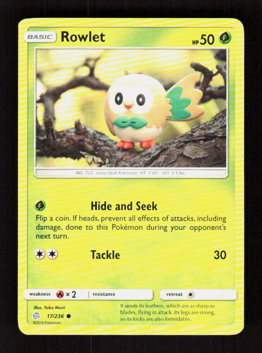 Rowlet 17/236 SM - Cosmic Eclipse Common NM