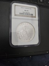 2004 Edison $1 Silver Commemorative Coin NGC MS 70 Philadelphia