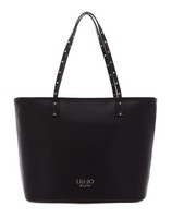 LIU JO Evrim Tote Bag M Schultertasche Deep Brown Dunkelblau Neu