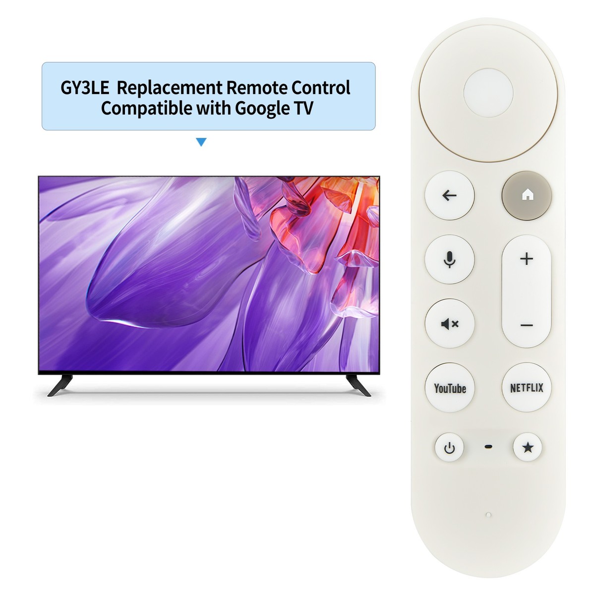 Voice Remote Control For Google TV Streamer 4K GY3LE (NOT for