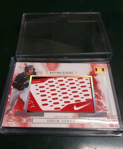 2024 Panini Impeccable Druw Jones Arizona Diamondbacks SSP Nike Glove Relic#4/5 - Picture 5 of 5