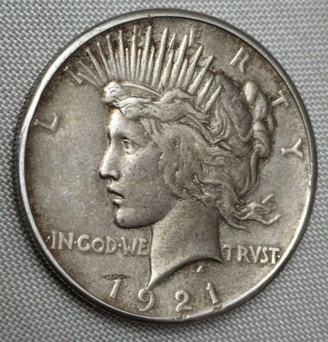 1921-P $1 PEACE SILVER ONE DOLLAR HIGH RELIEF AU