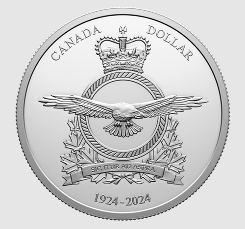 2024 Canada RCAF Silver dollar - 100th anniversary 99.99% pure silver - from set - Picture 1 of 2