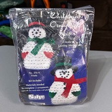 Sulyn Holiday Time Frosty Bead Sequin Christmas Ornament Kit 216-A NOS USA