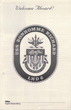 USS Bonhomme Richard LHD 6 Welcome Aboard pamphlet CO Capt. D W Keith
