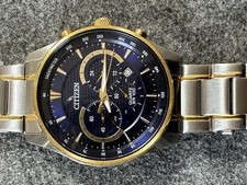 Citizen DAU Chronograph   40 mm Silber   Geka...