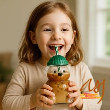 Starbuck Reproduction Barista Bear Cup Glass Cup Xmas gift 503ml 2026