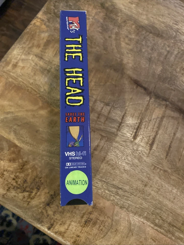 MTVs The Head Saves the Earth (1995) VHS Authentic HTF Vintage VTG Cartoon Movie - Image 4 of 4