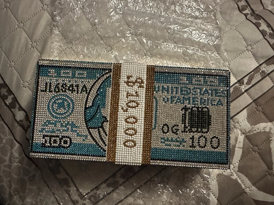 Bolso Bandolera Mensajero Bling Negro Plata Estrás Foto 2 de 4