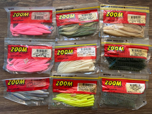 Zoom Centipede 4” – 20pz Esca Soft Bait Rosso Anguria Per Pesca