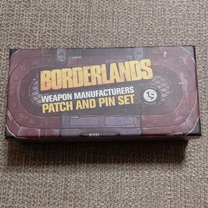 Loot Crate Borderlands Weapon Manufacturers Patch & Pin Set Exclusive