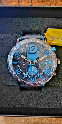 New Invicta Racing Vector Chronograph Men's Watch 44mm Blue & Black 49367