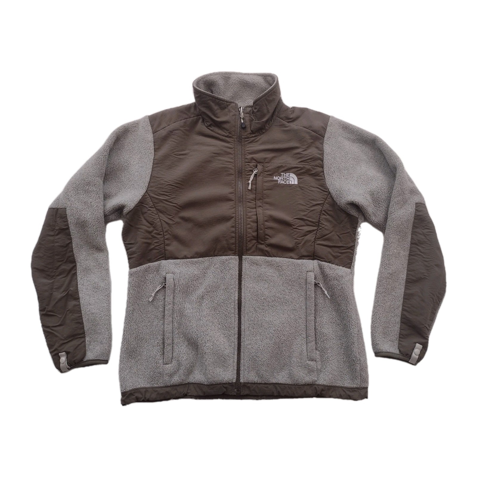 The North Face Women's M Denali Fleece Jacket Light Taupe/Brown/Olive ISSUE