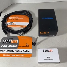New Boss DS-1 Distortion Guitar Effect Pedal Plus Gearlux PA9 power adapter and