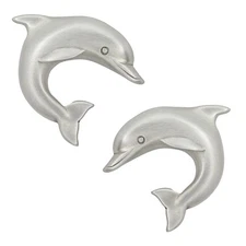 Costello Coastal - Dolphin Cabinet Knobs (Matched Pair) | Artist Pewter Colle...