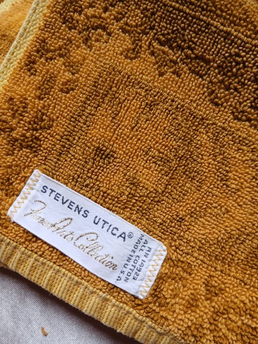 MCM vintage Steven Utica gold and yellow towels bundle of 3 - Picture 5 of 13