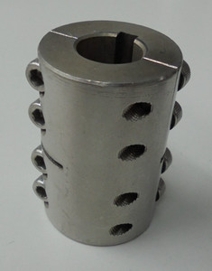 Ruland Rigid Shaft Coupling ½” To 5/8” 2” Long .187” Keyway .121” Keyway