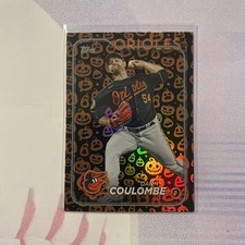 Danny Coulombe 2024 Topps Update Holiday Jack O’ Lantern Pumpkins Foil US158